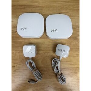Eero Pro B010001 2nd Generation AC Tri-Band Mesh Router, White, 2-Pack (TESTED)